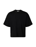 Selected Colwoman Oversized Short Sleeve T-Shirt S, czarny, S