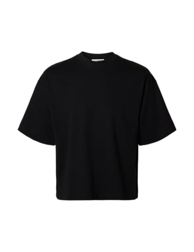 Selected Colwoman Oversized Short Sleeve T-Shirt S, czarny, S