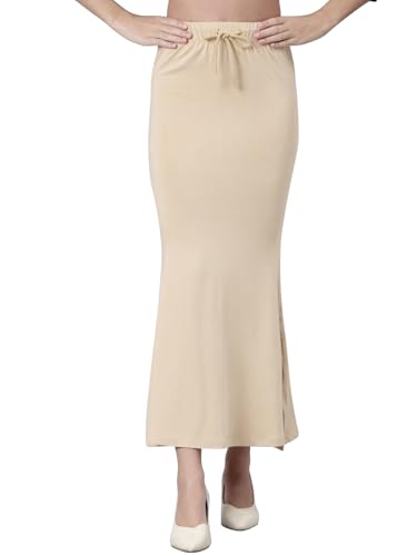 Image of Toochki Stretchable Saree Shapewear Petticoat for Women, Cotton Blended,Petticoat,Skirts for Women,Shape Wear Dress for Sarees