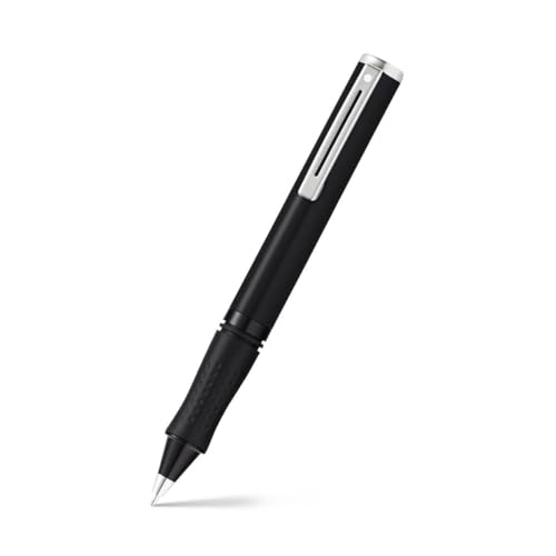 Stylo bille Sheaffer Pop noir brillant et attributs chromés pour écriture quotidienne