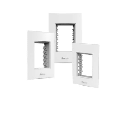PLACA ENERBRAS BELEZE 4X2 3 POSTOS BRANCO