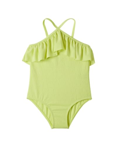 Kensie Girl Girls' 1-Piece Criss-Cross Strap Swimsuit - Yellow, 4t