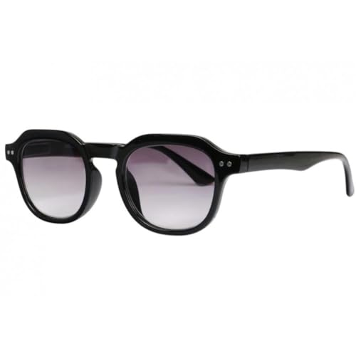 Nyls Creación Gafas Lupa De Sol Negras Clases y Moda Rectangulares - Tamaño: Dioptría 1 - Color: Negro - Hombre, Negro , Dioptrie 1