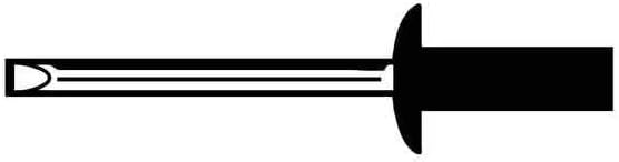 Blind Rivet, Dome Head, 3/16 in Dia., 21/32 in L, Stainless Steel Body, 250 PK, Mfr: U33670.018.0066-A