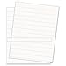 Bi-silque Magnetic Data Card Refills Sheets, 1", White