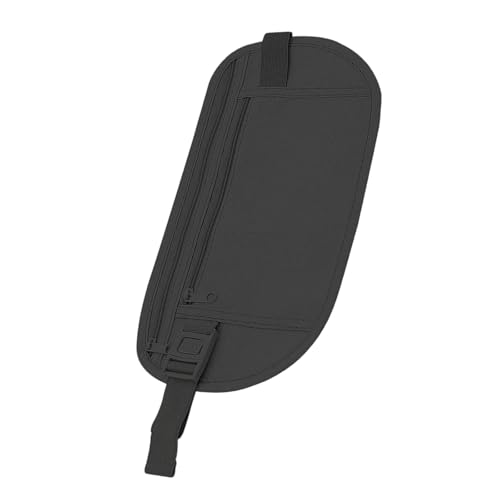 Fannys Packs - Riñonera impermeable para hombre y mujer, ligera, con correas ajustables, para viajes, senderismo, caminata, Black