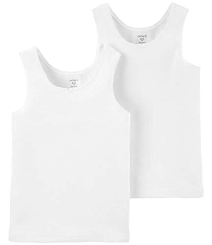 DÉBARDEURS EN COTON CARTER'S POUR FILLE lot de 2 blancs taille 8 ans