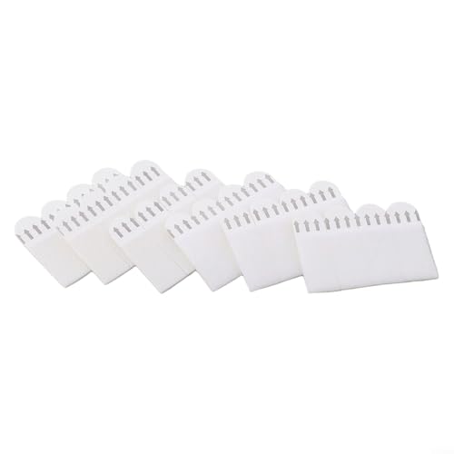 Lot de 12 paires de rubans adhésifs double face pour accrocher au mur, cadres photo et décorations, non destructifs et amovibles (16 x 46 mm, 12 paires)