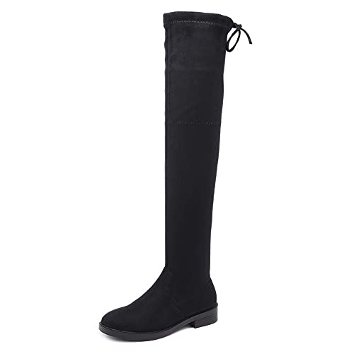 Bottes de neige d'hiver chaudes au-dessus du genou pour femme