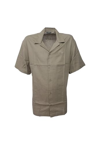 Chemise Walnut Emporio Armani contre les plis coupe ajustée élégante