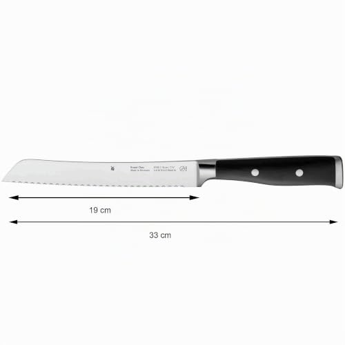 WMF Grand Class Brotmesser Wellenschliff 33 cm, Made in Germany, Brötchenmesser, Messer geschmiedet, Performance Cut, Spezialklingenstahl… – Ansicht 3