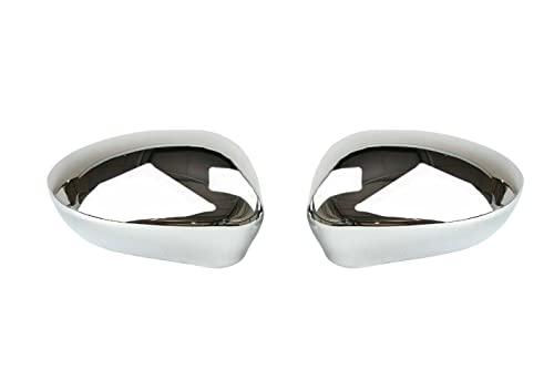 BSSTORE Paire de Coques de Rétroviseur Chromé Brillant pour 500 à Partir de 2007 89820+89830 (Droite + Gauche)