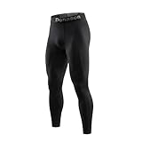 Donason Pantalones de Compresión para Hombre Mallas Deportivos Ajustados Elásticos Pantalones Hombre Base Malla Deportivos de Secado Rápido para Running Baloncesto Gimnasio Gym Entrenamiento Yoga