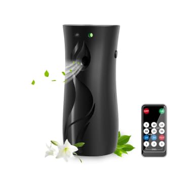 Sonhomay Ambientador automático con mando a distancia para casa, oficina, hotel (Negro, 300ml)