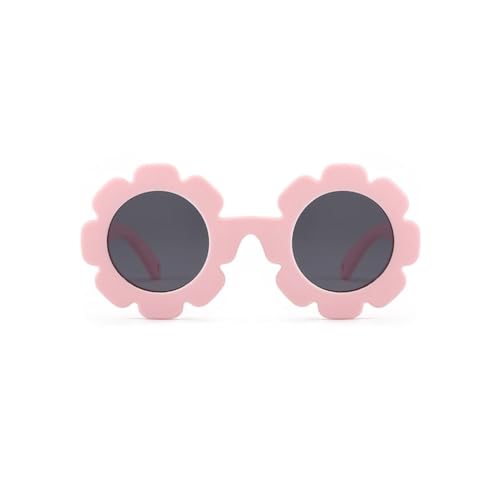 Image of Baby flower sunglasses with strap Girls Flexible Bendable Polarized Sunglasses for Newborn Girls Age 0-24 Months