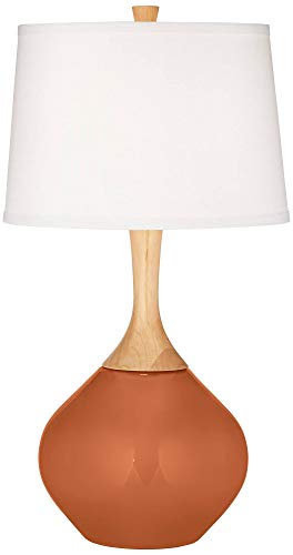 Color + Plus Wexler Robust Orange Modern Table Lamp #TOP1