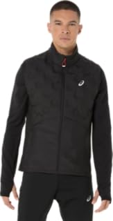 ASICS Men's ROAD WINTER GILET Running Apparel, L, PERFORMANCE BLACK