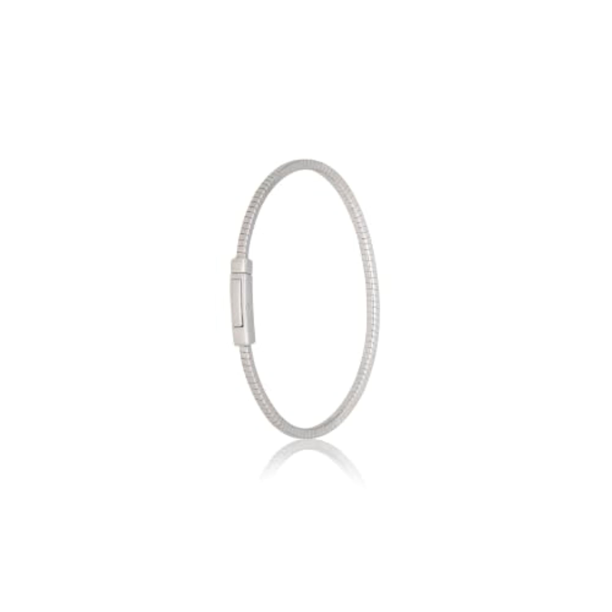 925 Sterling Silver Omega Design Bracelet for Women