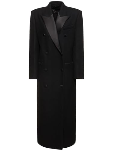 Manteau long blazer femme au design double boutonnage et finitions tailleur raffinées