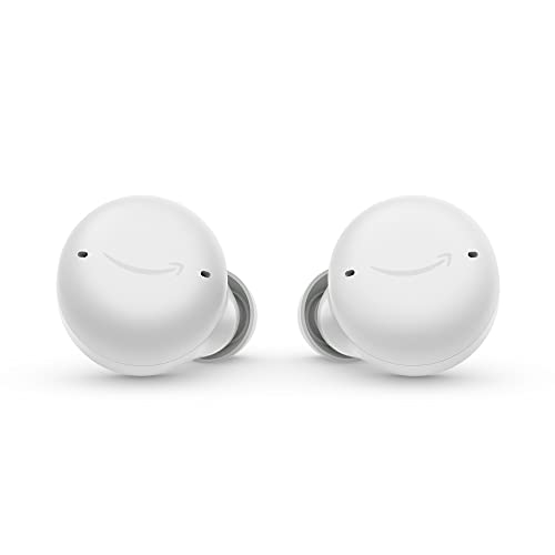 Echo Buds (Nouvelle génération) | Écouteurs Bluetooth sans fil avec Alexa, anti-bruit, microphone intégré, IPX4 résistance à l'eau| Blanc