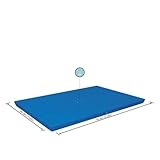 MoSundi Lona rectangular para protección de piscinas sobre el suelo, barrera impermeable de polietileno contra la humedad para uso en tiendas de campaña, 300 x 201 m