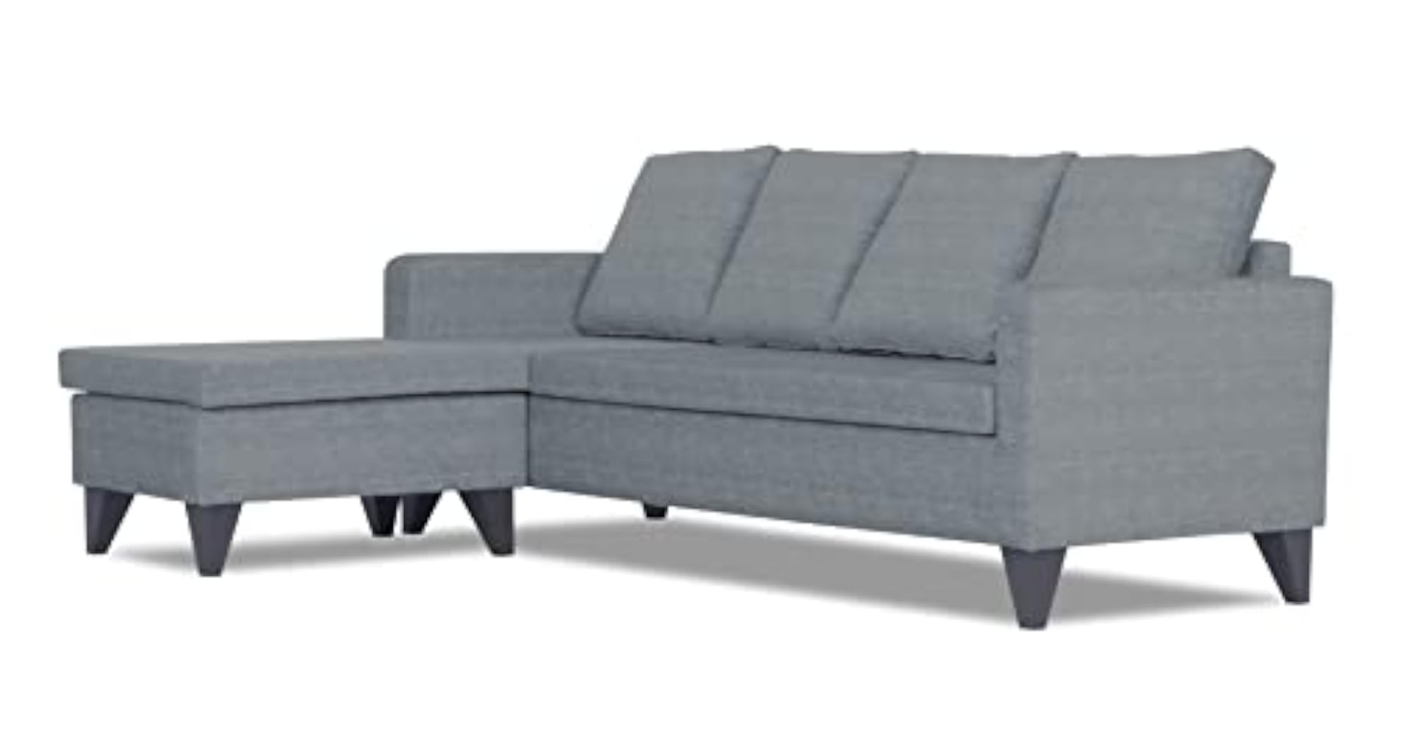 Jonas Decent L Shape 5 Seater Sofa Set LHS, Grey