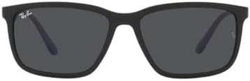 Óculos de Sol Ray-Ban RB4384L Unissex, Preto Fosco, Tamanho 60