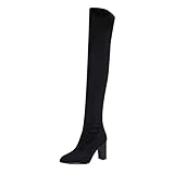 Metodo Di Chiusura: Slip-on Stivali estive Stivaletti Donna Tacco Stivali Donna con Tacco Alto Bianco Stivali Moto Cross Stivaletto Donna Tacco Spillo Stivali Donna Estivi Traforati pianta Larga Traforato Anfibi Estivi