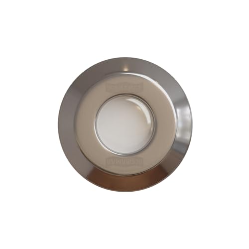 Luminária Hiper led 9w - para tubo 25 mm - RGB corpo ABS/frontal INOX p/até 14m² para Piscina - Sodr