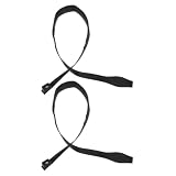 FRCOLOR Stockarmband, Skistock Handschlaufe, 2 Stück, schwarz, für Ski und Outdoor Aktivitäten, komfortabel und  ...