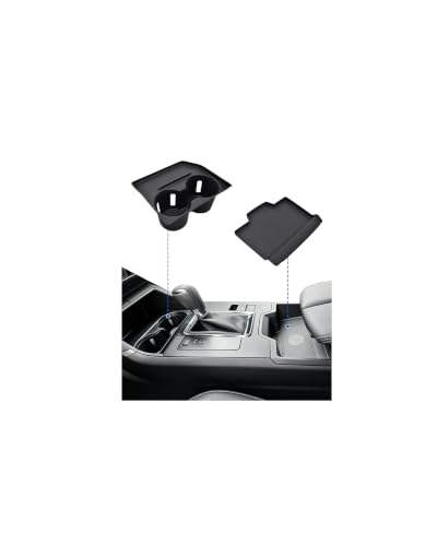 Image of Cup Holder Insert & Wireless Charging Mat for 2026 Mazda CX5 Accessories | Not for CX-50 | 2PCS Center Console Set , Non-Slip, Spill & Scratch Protection, Noise Reduction, Easy to Install
