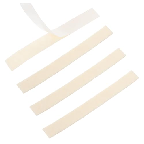 TOGEVAL 4個 管楽器用フェルトストリップ 自粘着式消音パッド フルート クラリネット トロンボーン練習用 摩擦軽減 音質向上 取り付け簡単