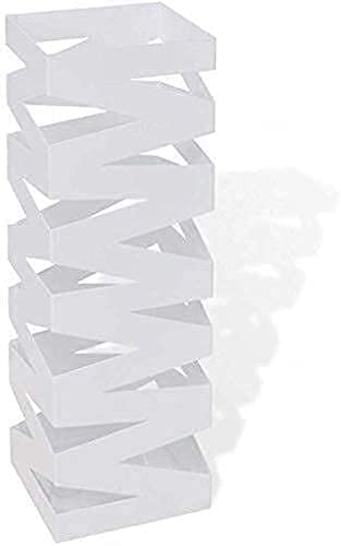 Bâton de marche en acier et parapluie : support de rangement carré compact