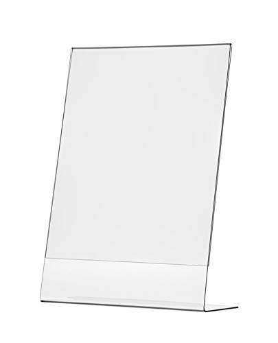Marketing Holders Large Sign Holder 11" X 17" Slant Back Table Tent Frame Literature Countertop Bulletin Out Of Order Receptionist Display Stand Price Tag Cost Sheet Printed Media Sleeve #TOP5