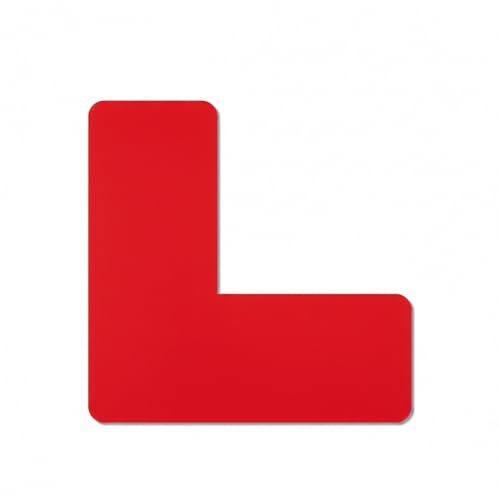 Industrial Floor Marking Stickers, Red PVC Safety Signs for Warehouse