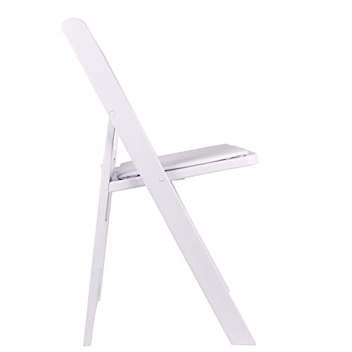 Image of BTEXPERT Resin Folding Chair Vinyl Padded Seat Indoor Outdoor Lightweight Set for Home Event Party Picnic Kitchen Dining Church School Weddings Set of 2
