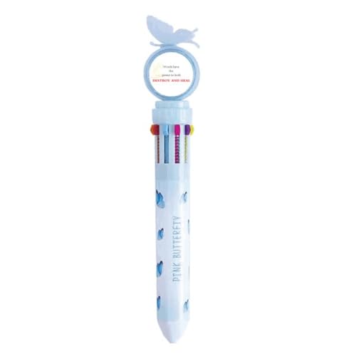 Stylo à bille multicolore Words Have Power pour illuminer vos notes de cours et révisions