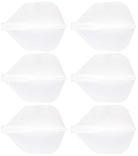 Cosmo Darts 6 Pack Fit Flight - Shape Dart Flight (White)