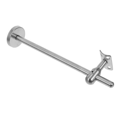 HOMSFOU Stainless Steel Handrail Bracket Wall-mounted Support Fixture for Stairways Elegant Polished Finish User-friendly Installation and Safety for Indoor and Outdoor Use