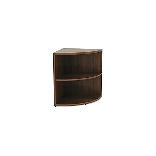 Lorell Essentials Corner Book Rack, 23.6" X 29.5" X 30.7", Walnut #TOP14