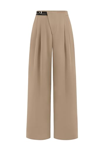 PRETTYGARDEN Women's Wide Leg Pants Dressy High Waisted