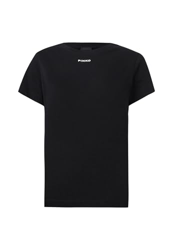 Pinko Damska koszulka z krótkim rękawem bawełna 100373A34F, czarne, S