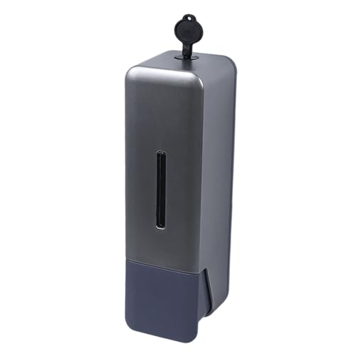 Distributeur de savon mural élégant en ABS durable argenté - 3