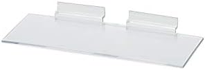 SSWBasics Clear Plastic Shelves for Slatwall - 10”L x 4”W - Pack of 5