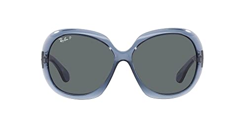 Ray-Ban Rb4098, Lunettes de Soleil Femme, Bleu/Gris foncé Transparent polarisé