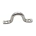 BESPORTBLE 15pcs Stainless Steel U-Shaped Boat Eye Straps Sturdy Saddle Clips for Kayak and Marine Use for Deck Rigging and Eye Loop Applications