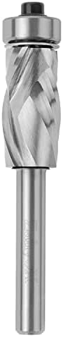 ZahyoX Monster Compression Flush Trim Router Bit with Bottom Bearing, 1/2" Cutting Dia, 1/4" Shank, 1" Cutting Length, 2-5/8" Overall Length