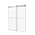 68 to 72 in. W x 76 in. H Double Sliding Frameless Soft-Close Shower Door with Premium 3/8 Inch Thick Tampered Glass and Easy-Cleaning Coating, 22D72BN Brushed Nickel Shower Parts
