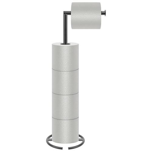 NearMoon Bath Toilet Paper Holder Stand- Modern Tissue Roll Holder Standing with Balanced Base...