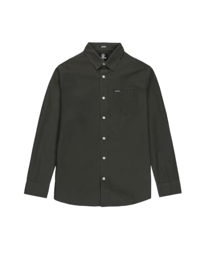 Image of Volcom Men's Long Sleeve Woven Button-up Shirt, Casual Or Dress Shirt for Work & Everyday Wear